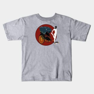 Tesla Robot Rickshaw Kids T-Shirt